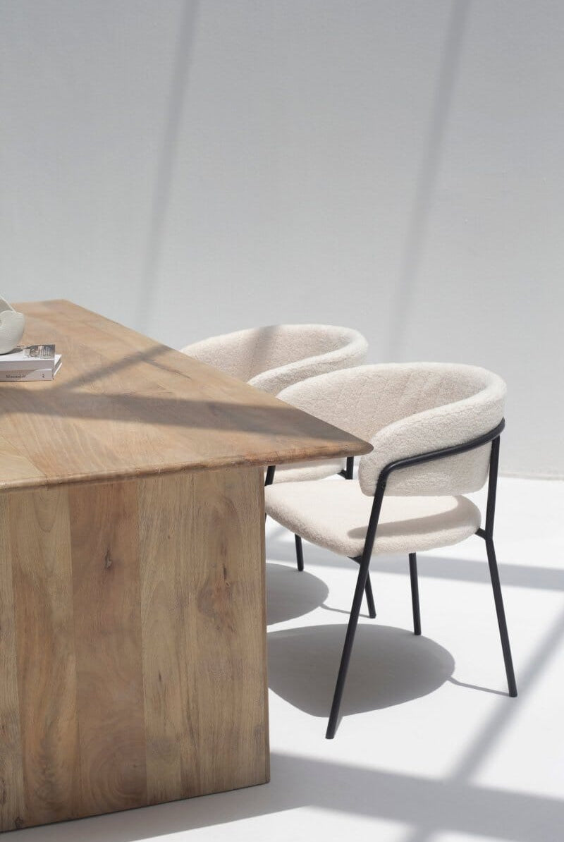 Elita Boucle Dining Chair Homekode