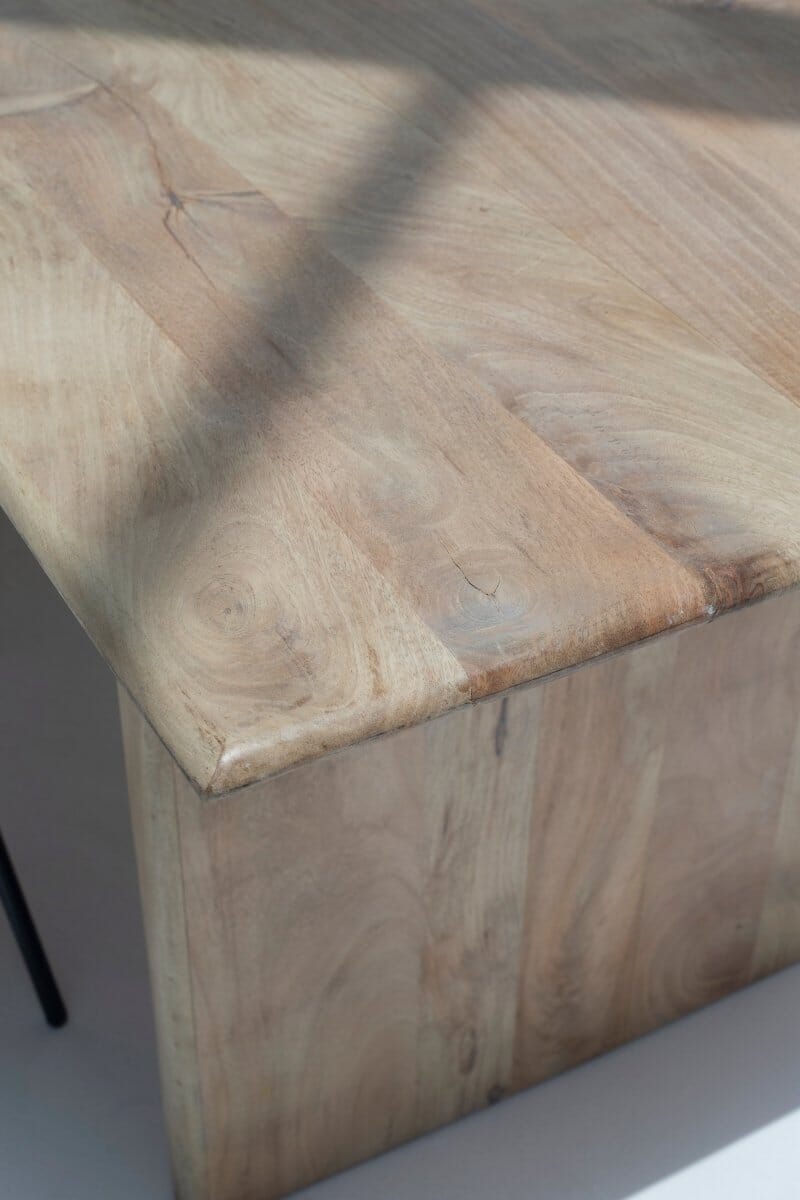 Solana Mango Wood Flat Legs Dining Table