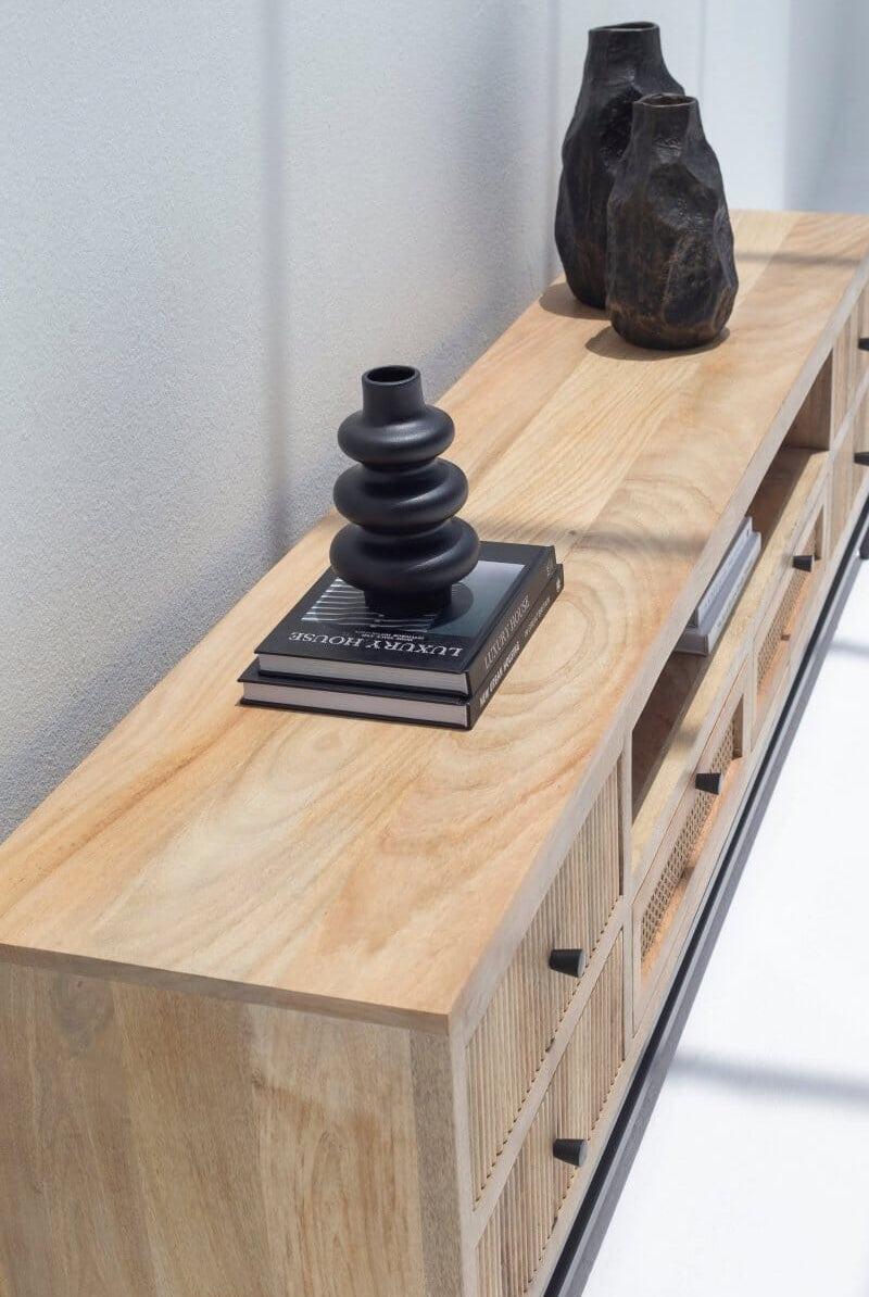 Otilia Wooden Media Unit TV Unit Homekode