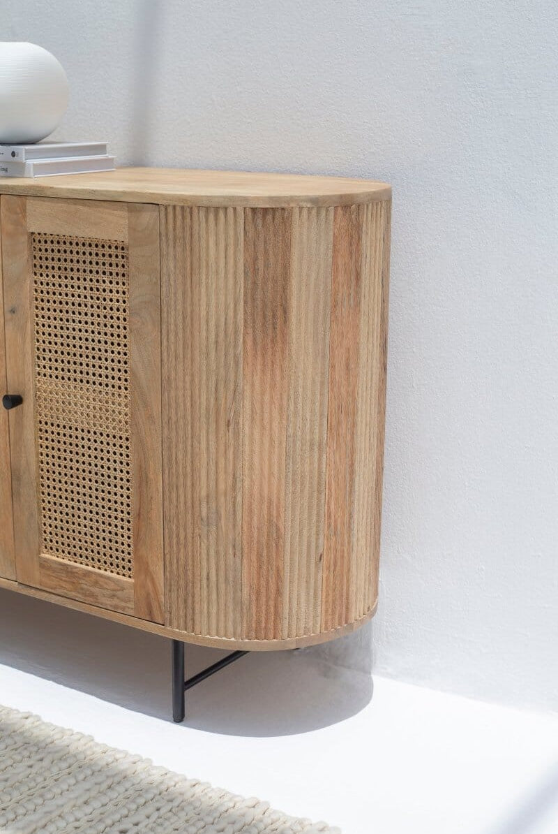 Valletta 3-Rattan Doors Sideboard Buffets & Sideboards Homekode