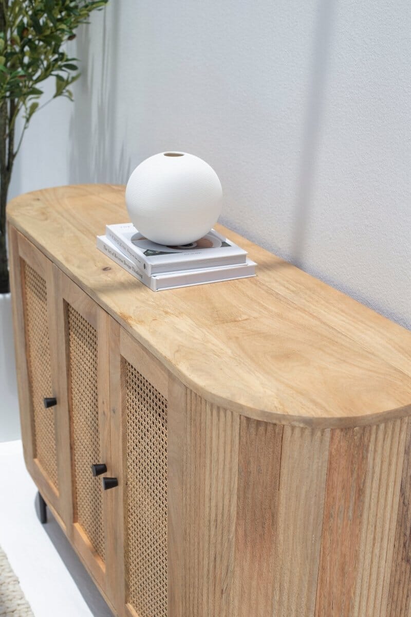 Valletta 3-Rattan Doors Sideboard Buffets & Sideboards Homekode