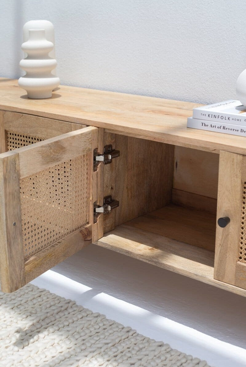 Valletta Rattan Doors TV Unit TV Unit Homekode