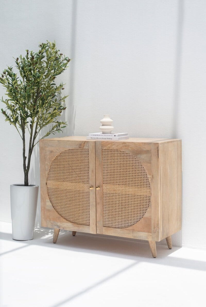 Ksenia Rattan Wood Sideboard