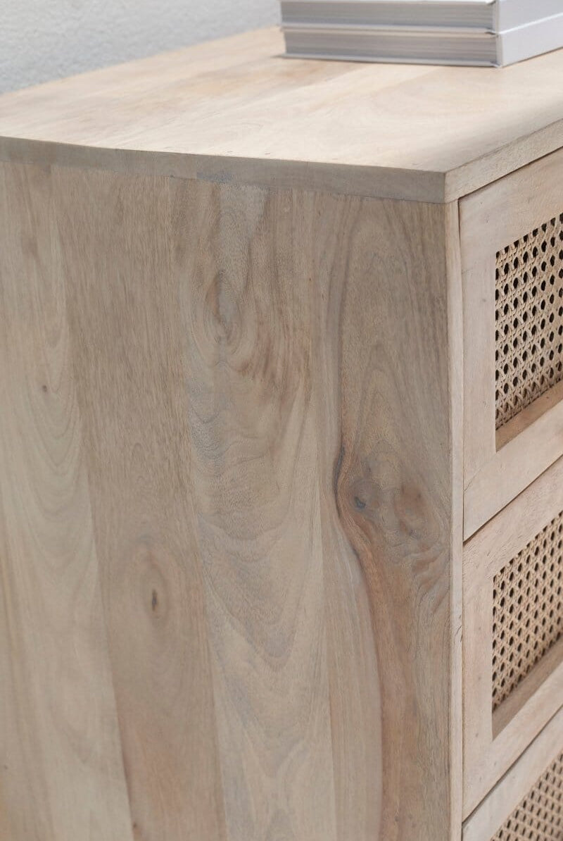 Eliza Rattan Wood Sideboard