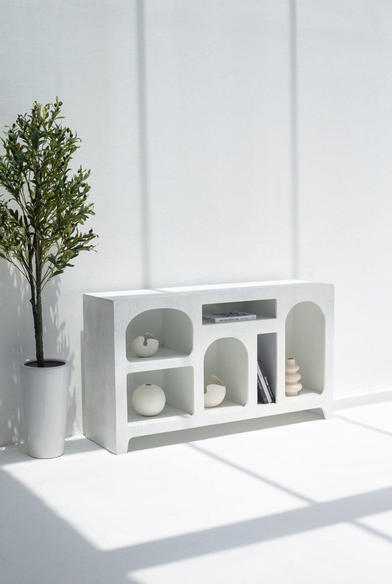 Vilnius White Painted Display Console Homekode