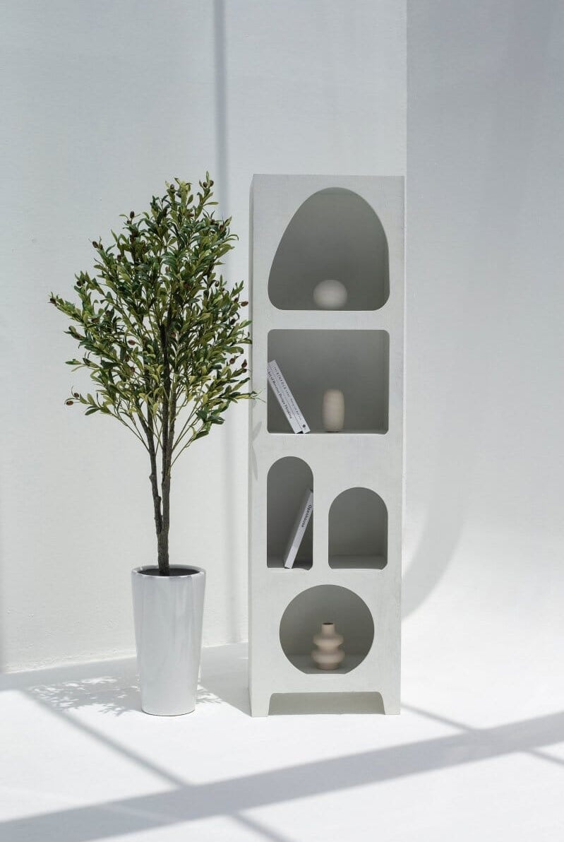 Vilnius White Painted Shelf Unit