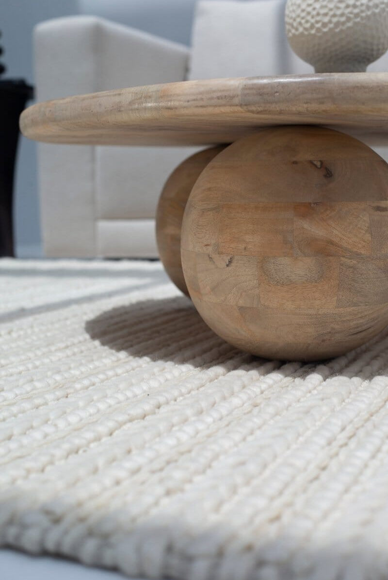 Pallas Round Wooden Coffee Table Homekode