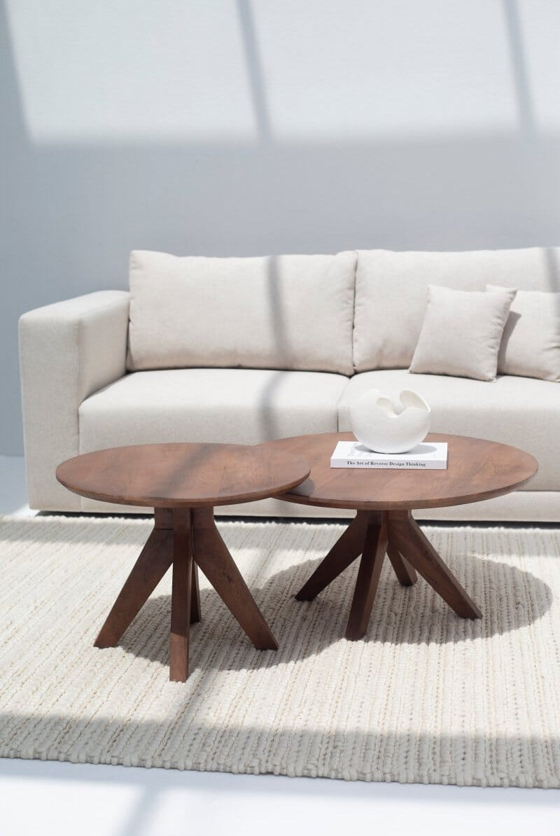 Becca Wooden Coffee Table (2 Sizes)