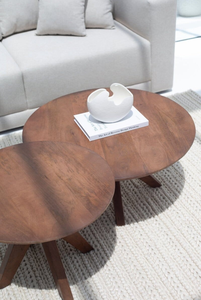 Becca Wooden Coffee Table (2 Sizes)