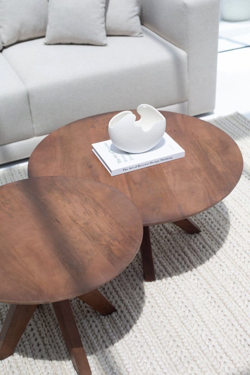 Becca Wooden Coffee Table (2 Sizes)