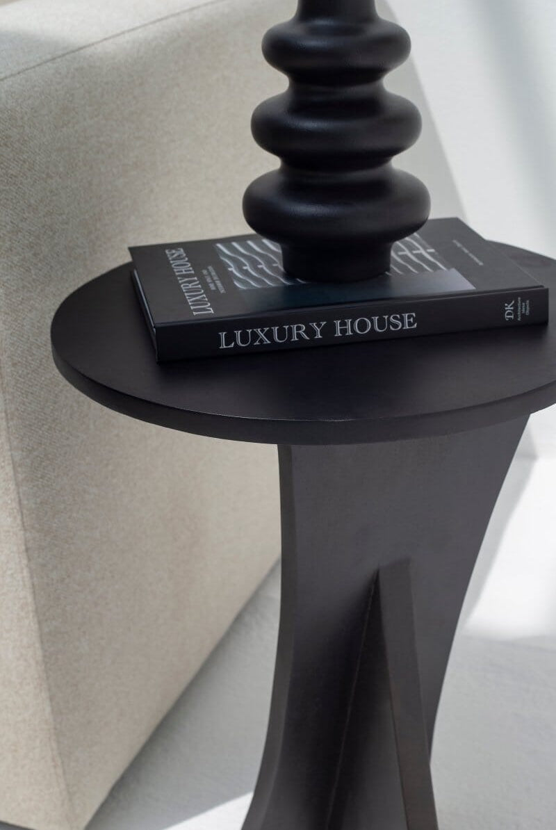 Vilnius Trinity Black Painted Side Table Side Table Homekode