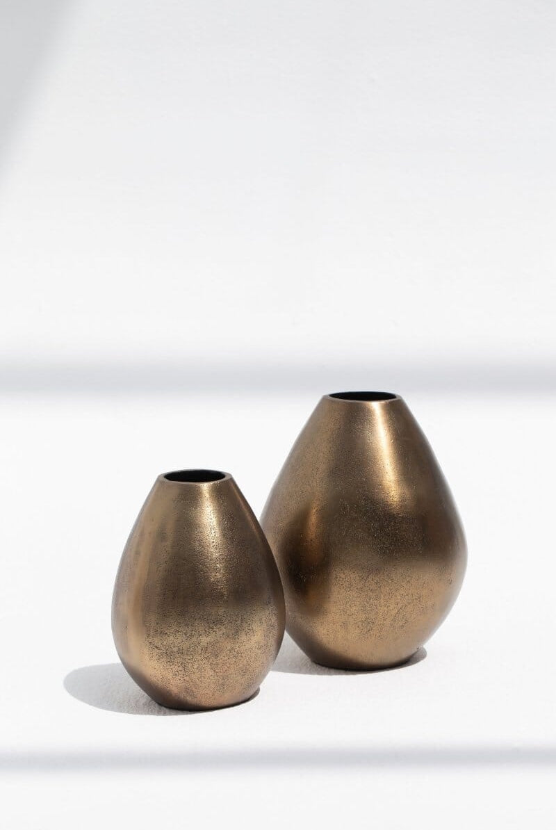 Teardrop Brass Vase