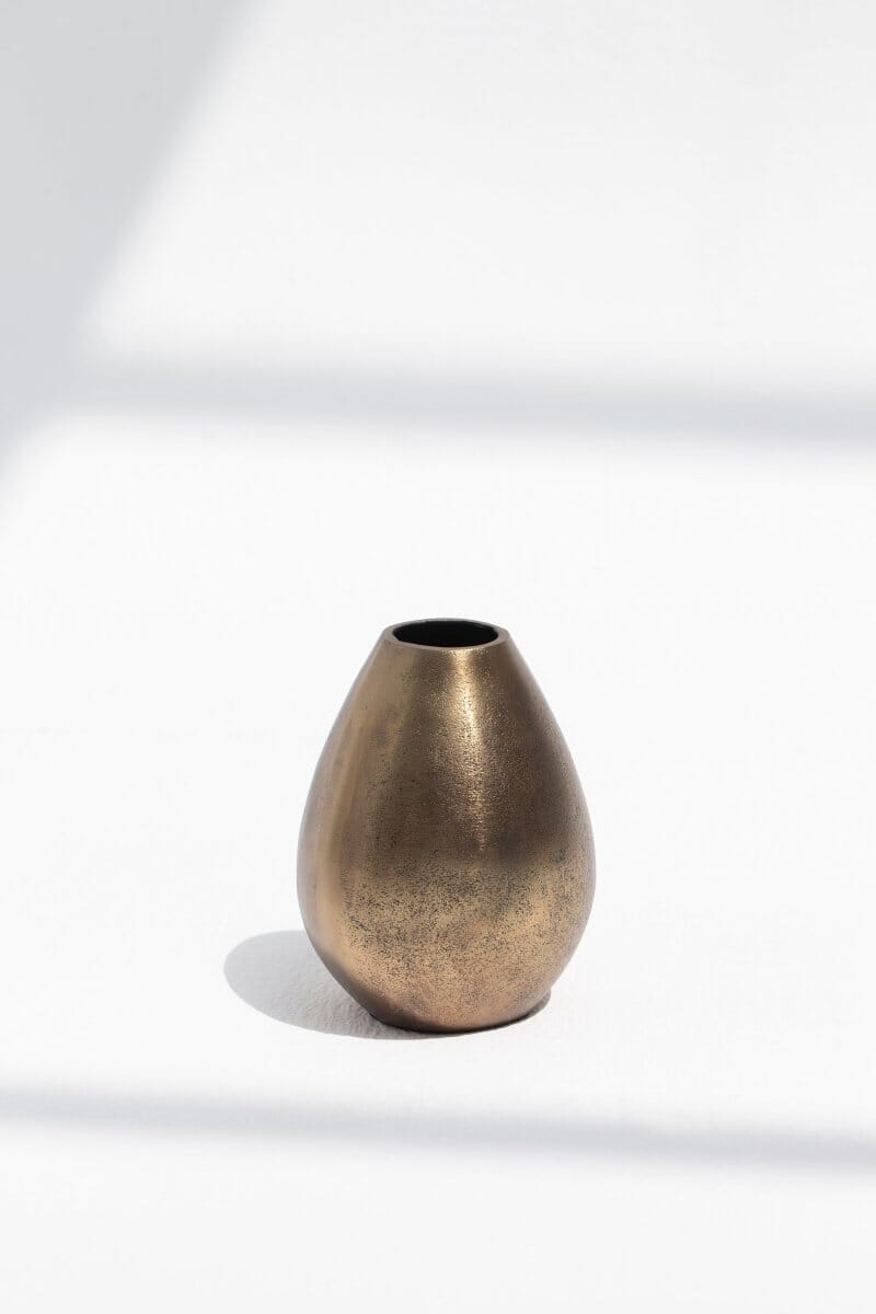 Teardrop Brass Vase