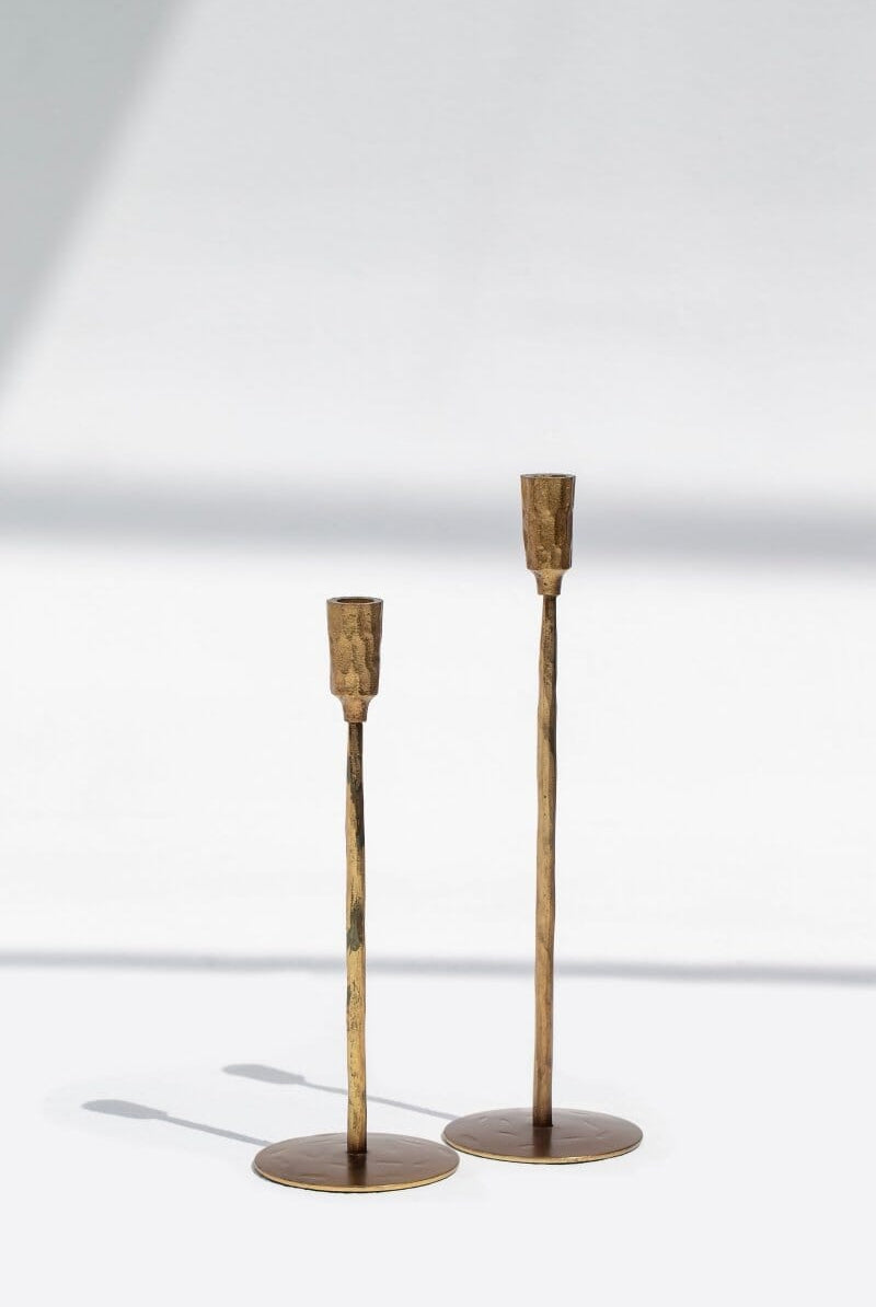 Gilded Flame Candleholder