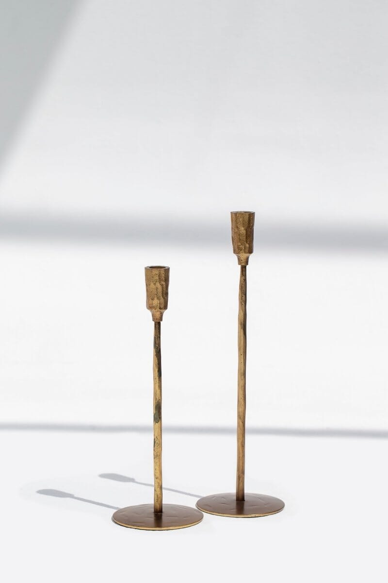 Gilded Flame Candleholder