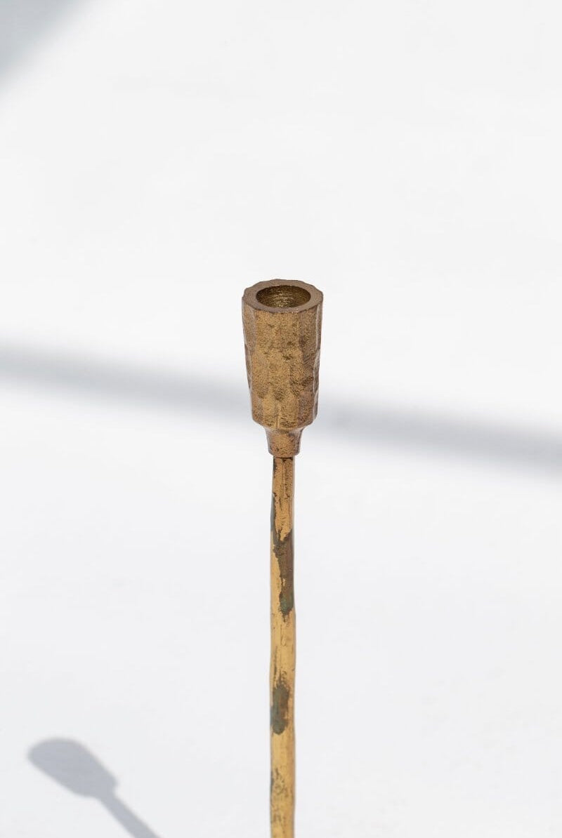 Gilded Fl Candleholder