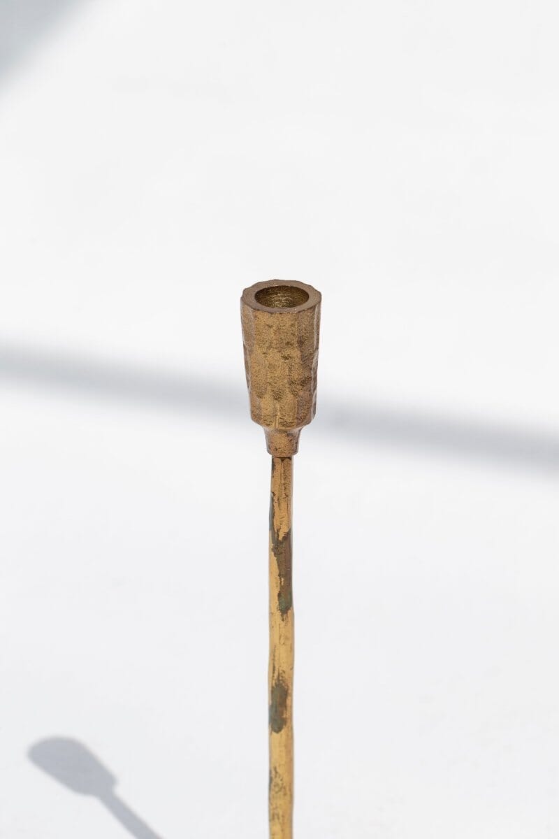 Gilded Fl Candleholder