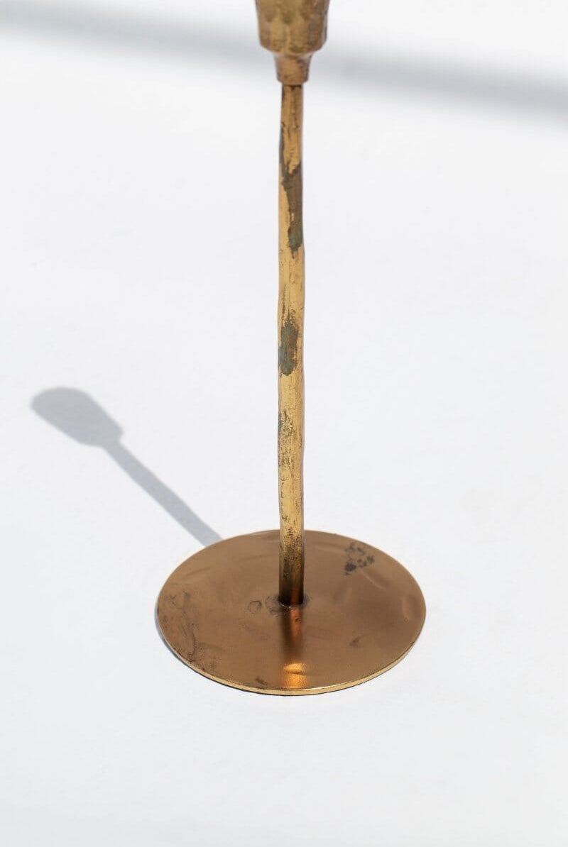 Gilded Fl Candleholder