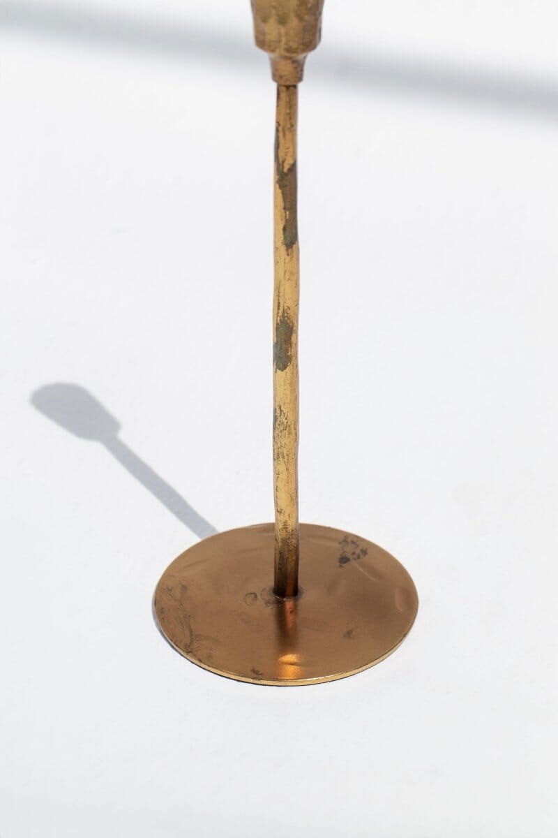 Gilded Fl Candleholder