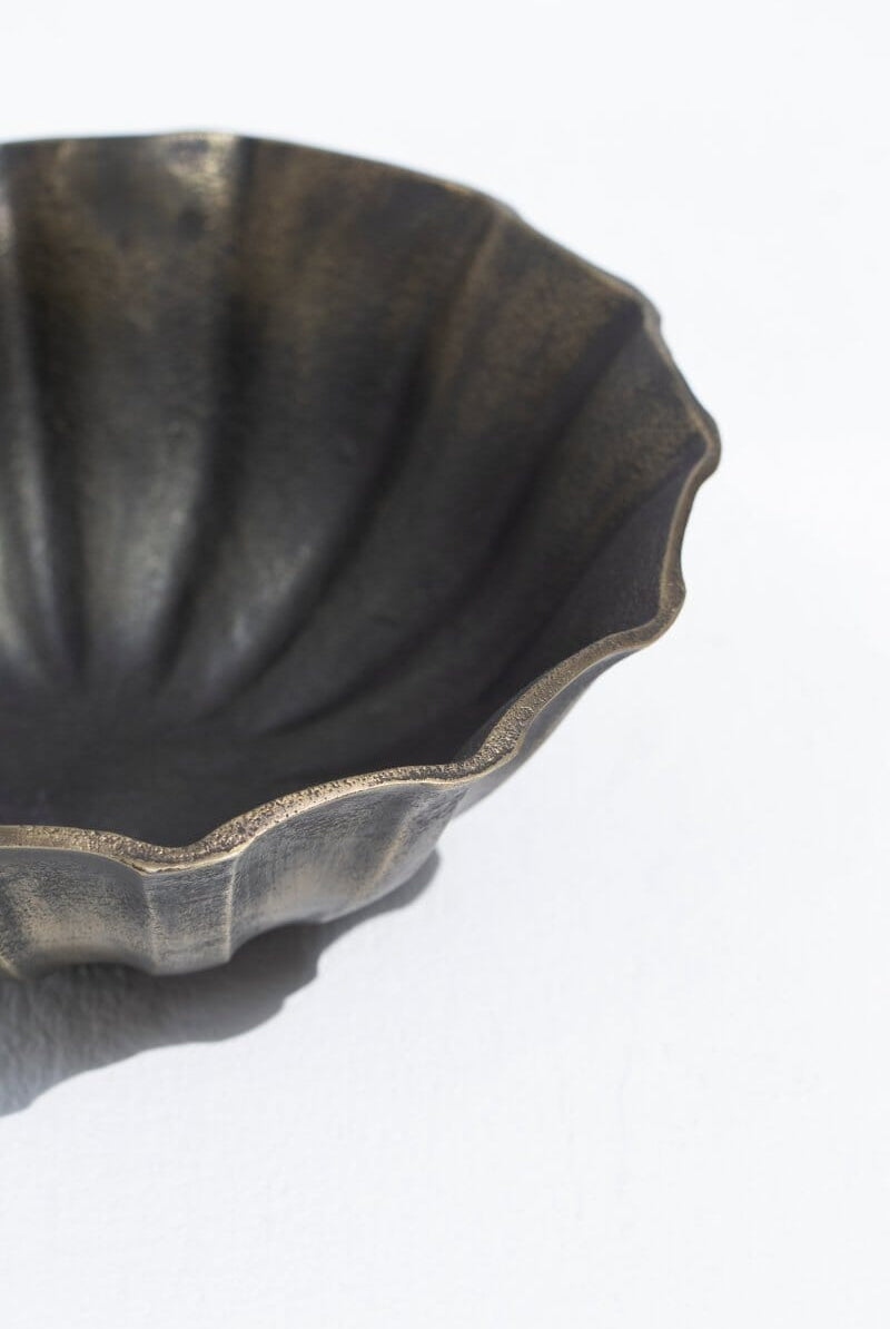 Vintage Bloom Brass Bowl