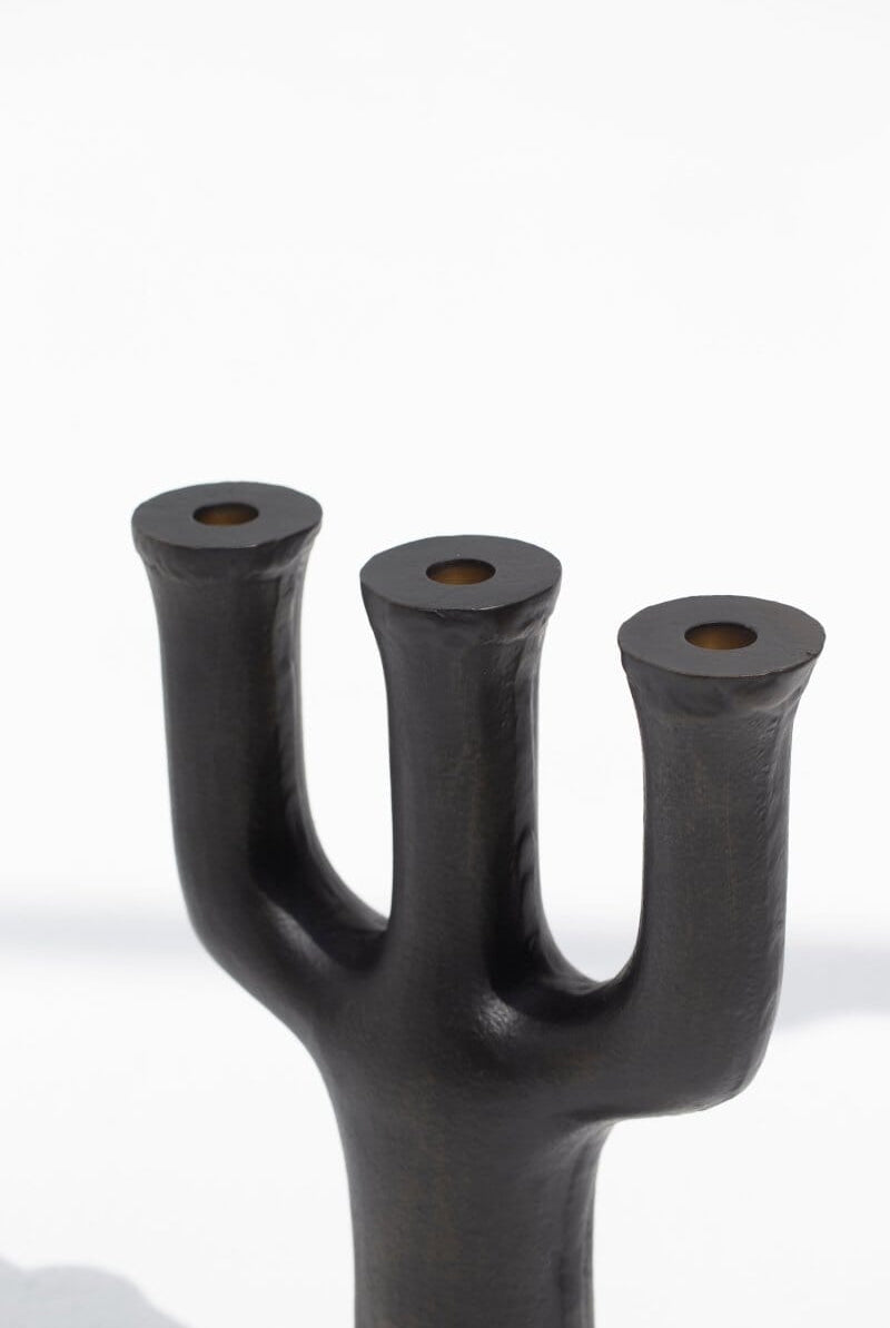 Trident Bronze Candelabra