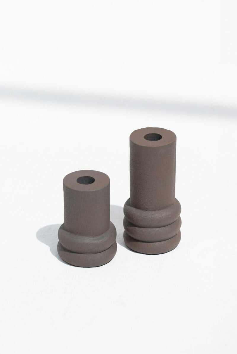 Cylindrical Rustic Candleholder