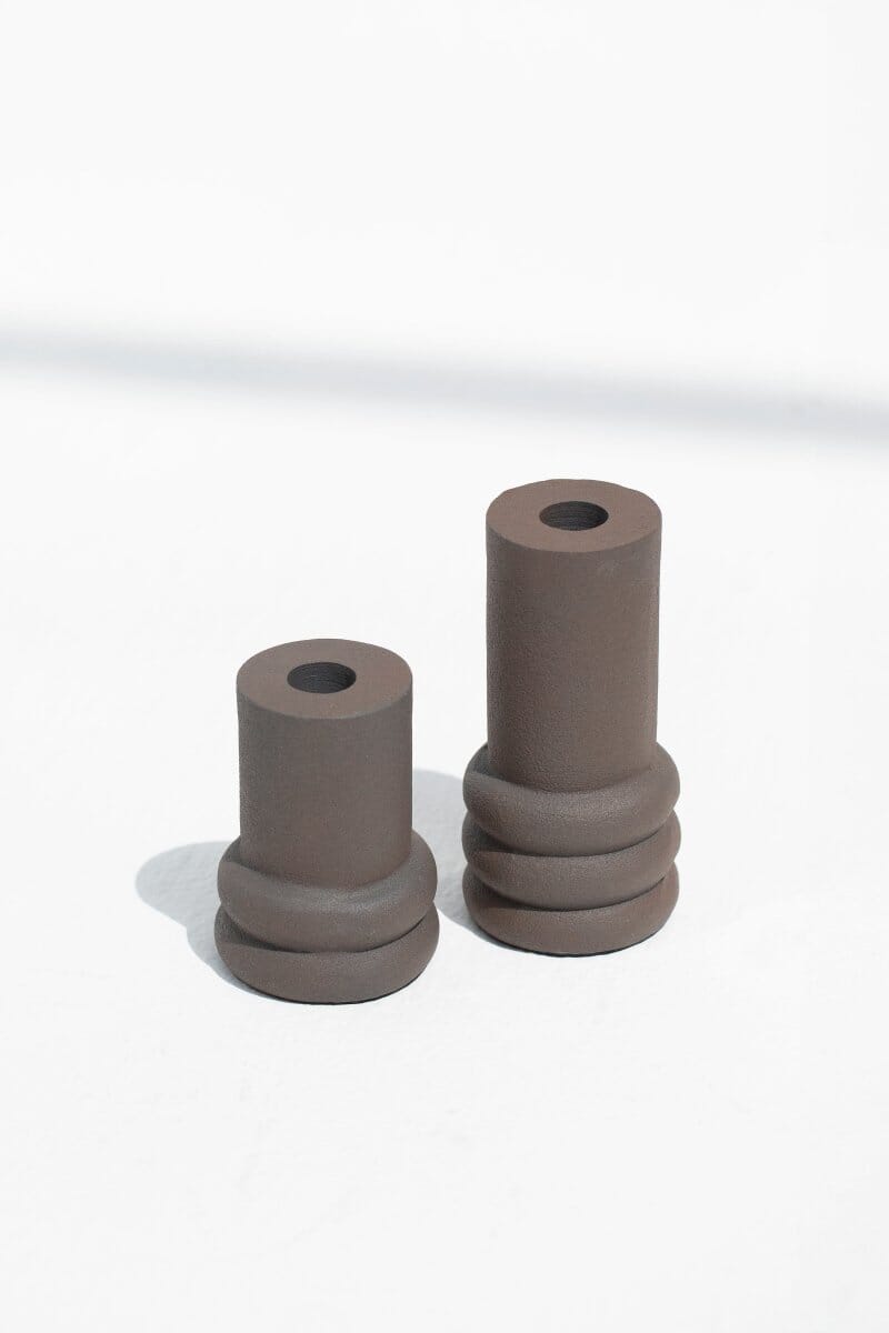 Cylindrical Rustic Candleholder