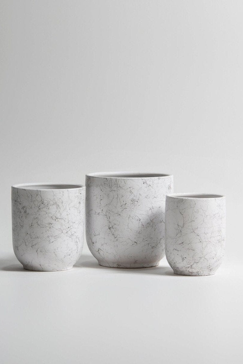Marble Mist Ceramic Pot