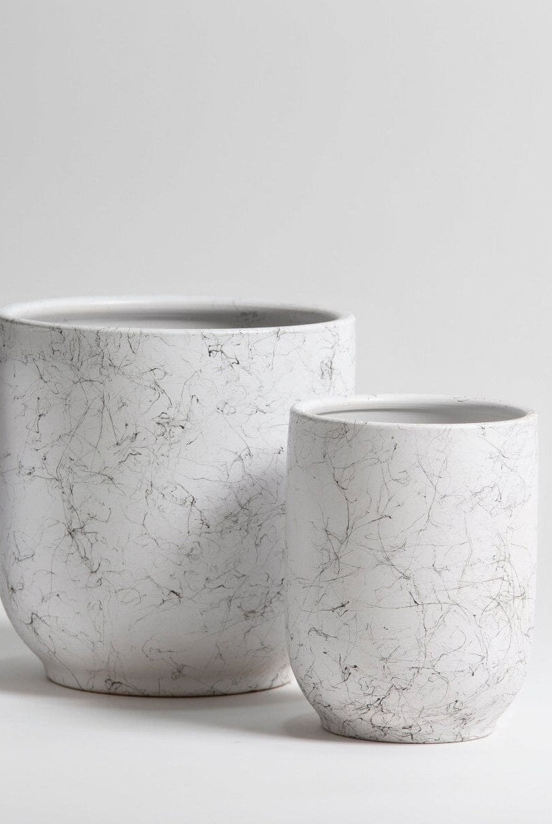 Marble Mist Ceramic Pot (3 Sizes)