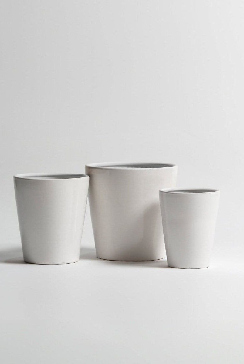 Pure White Ceramic Pot I