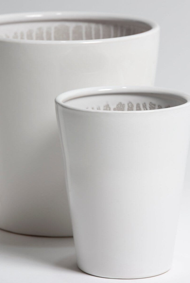 Pure White Ceramic Pot I (3 Sizes)