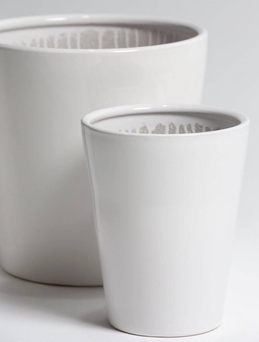 Pure White Ceramic Pot I (3 Sizes)