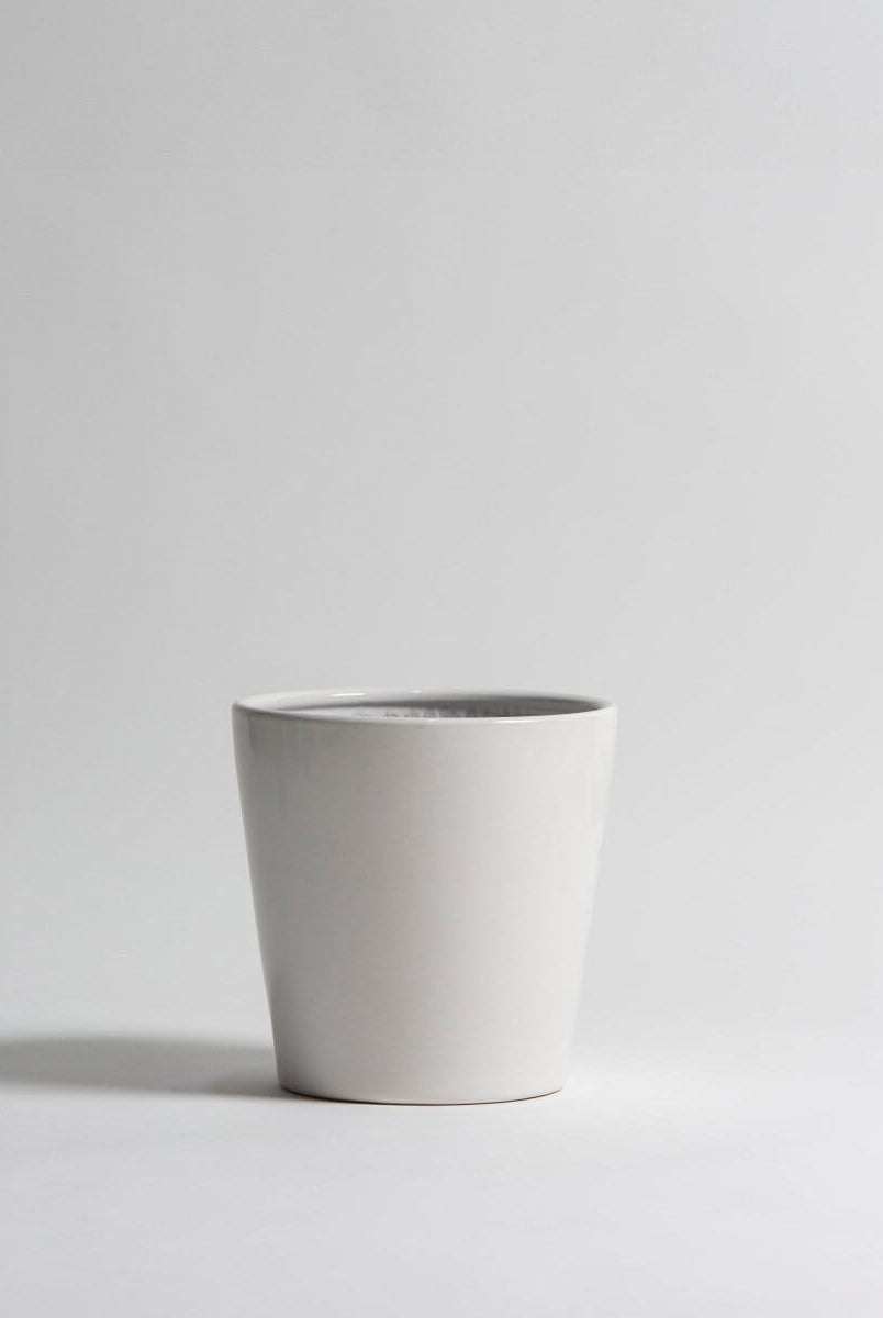 Pure White Ceramic Pot I (3 Sizes)