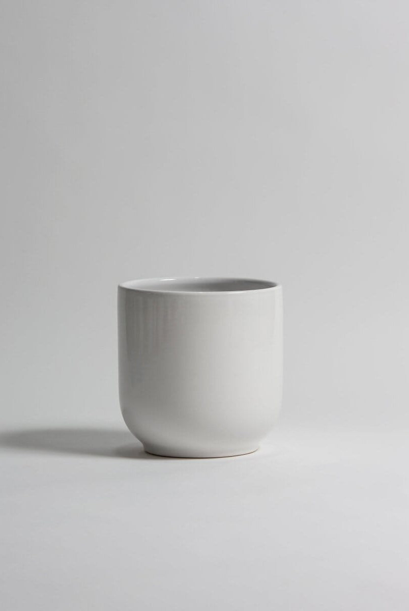 Pure White Ceramic Pot II (3 Sizes)