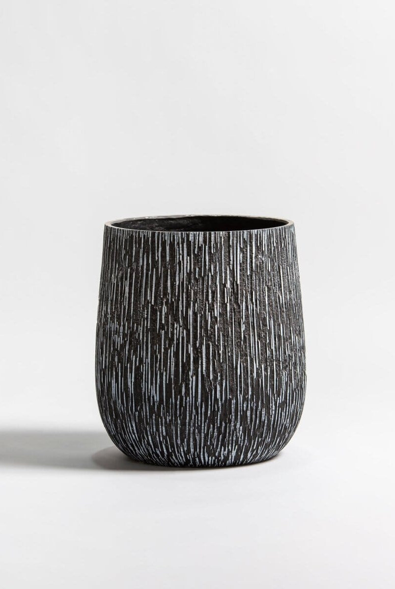 Blackwood Texture Fiber Ceramic Pot (4 Sizes)