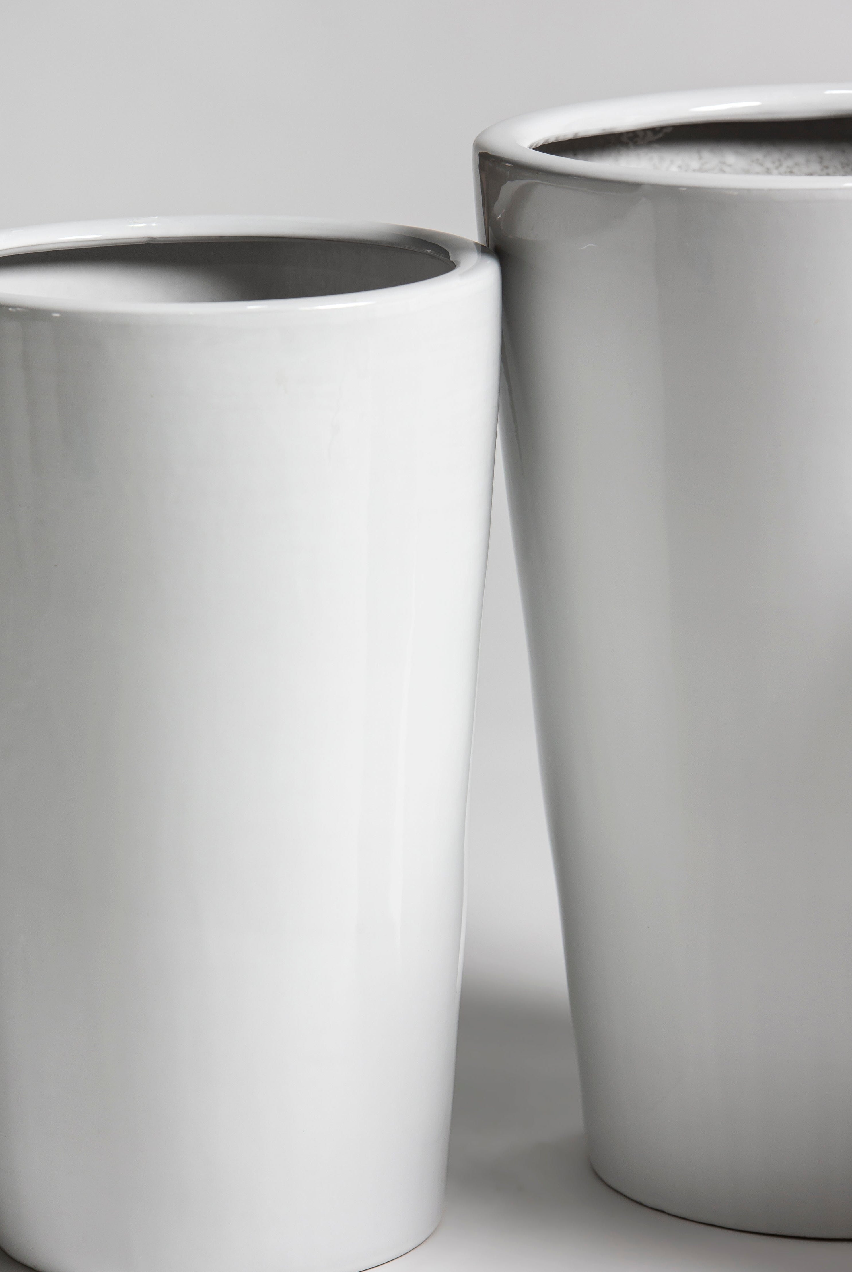 Pure White Ceramic Pot IV (3 Sizes)
