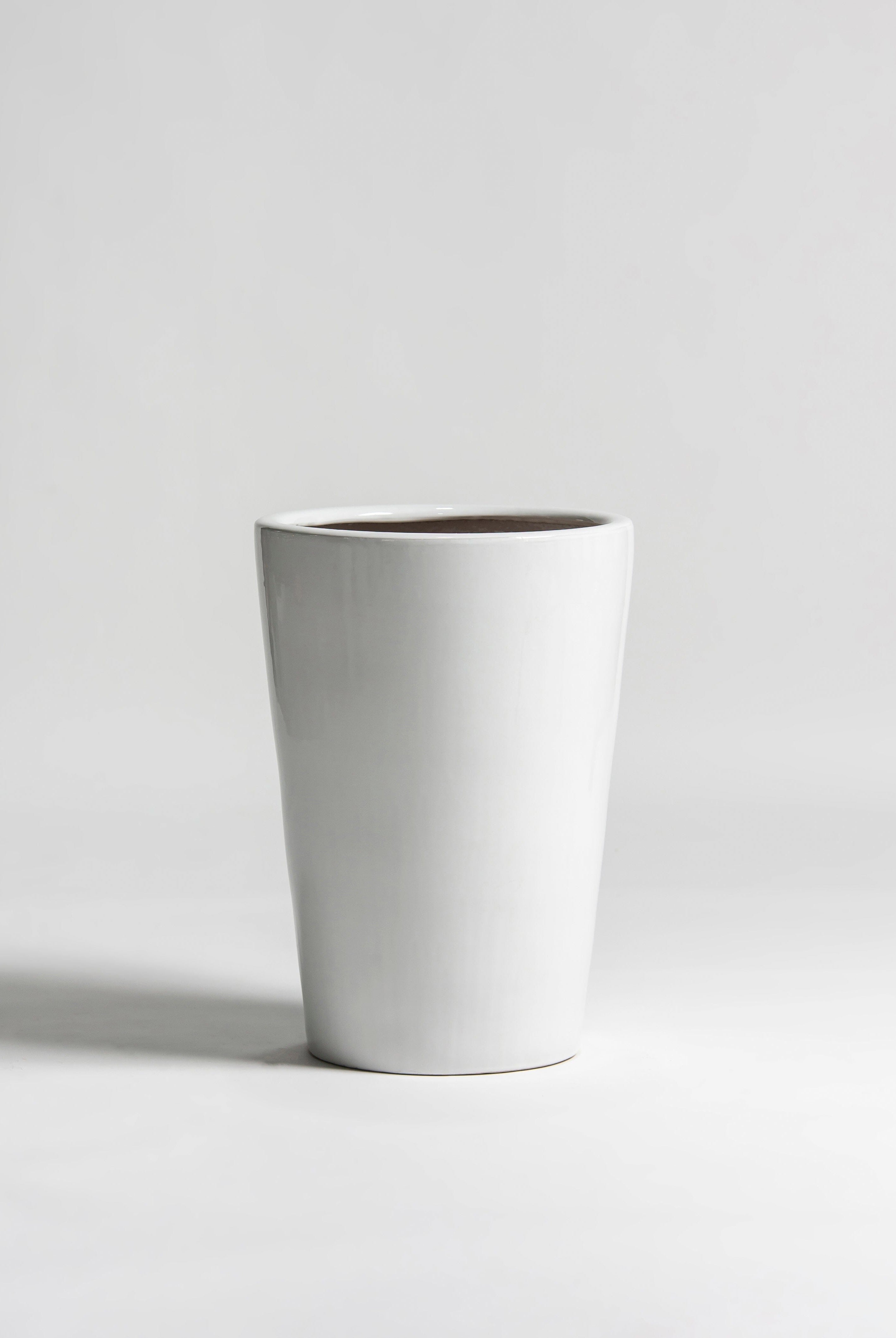 Pure White Ceramic Pot IV (3 Sizes)