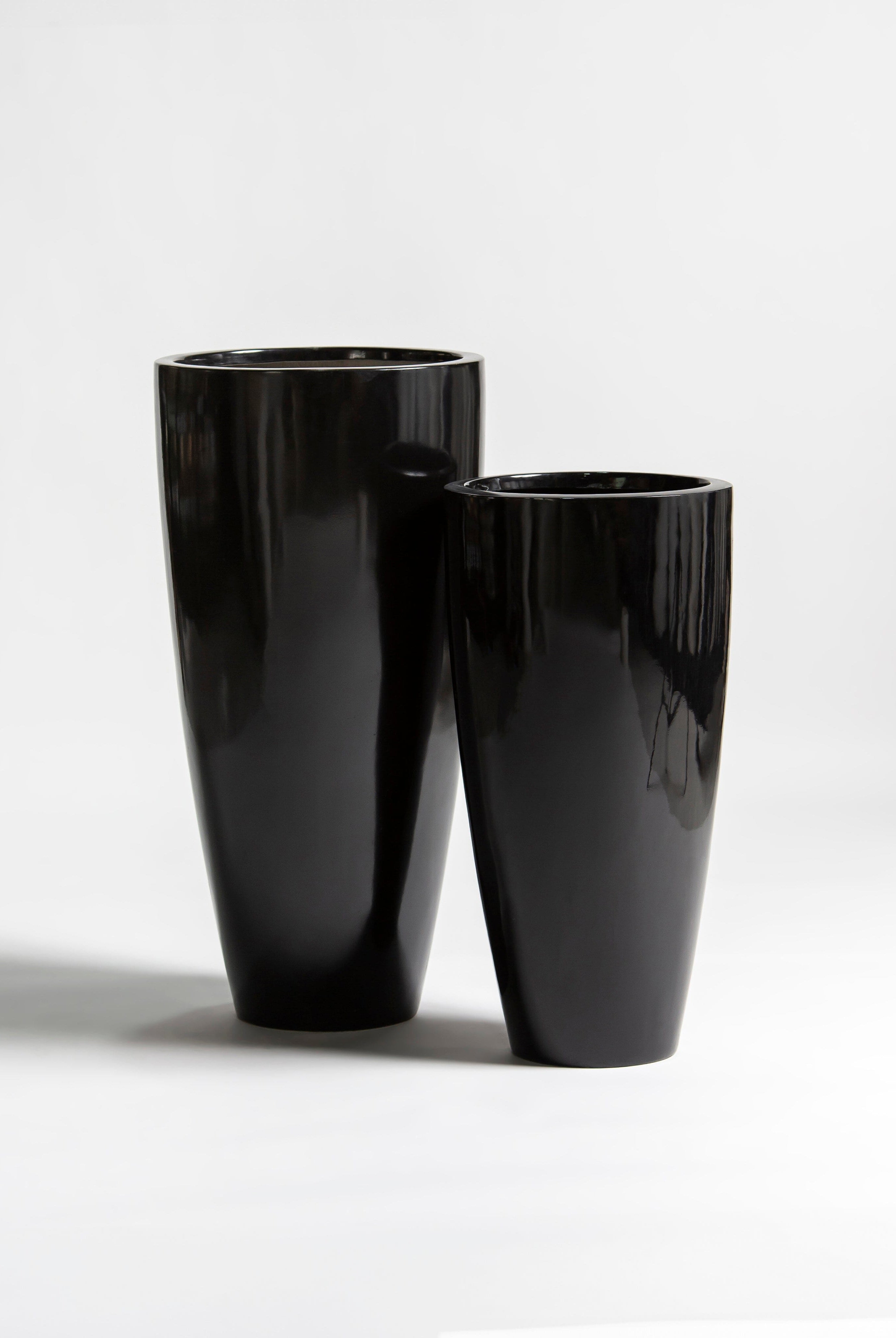 Obsidian Fiber Glass Pot