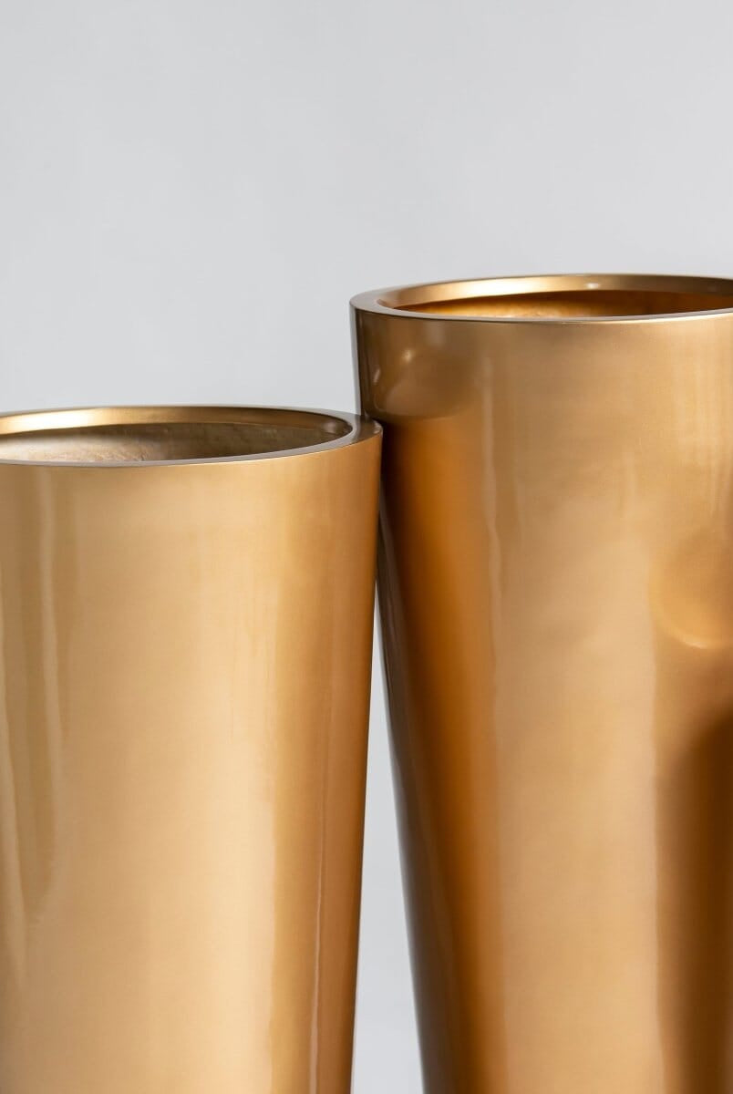 Majestic Gold Fiber Glass Pot (3 Sizes)