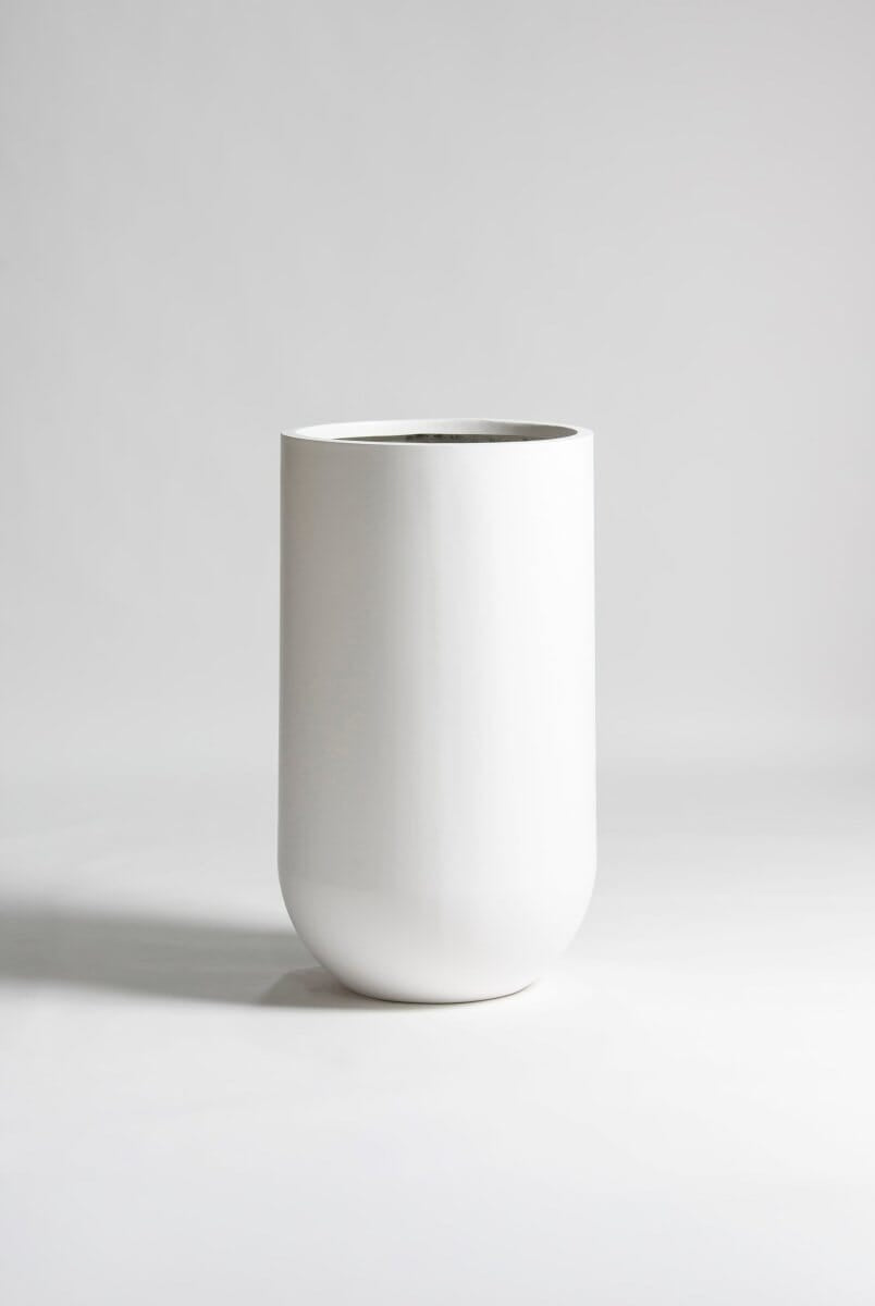 Snowfall Fiber Glass Pot