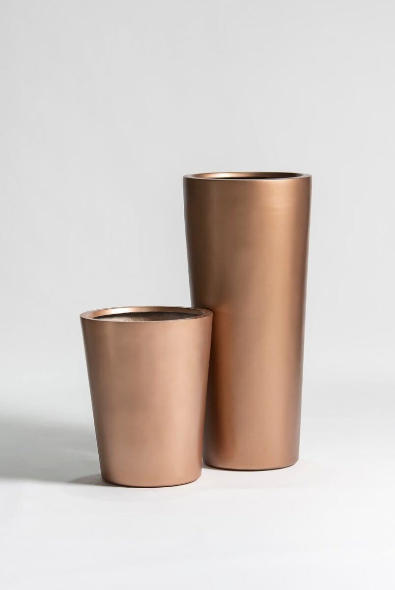 Radiant Bronze Fiber Glass Pot