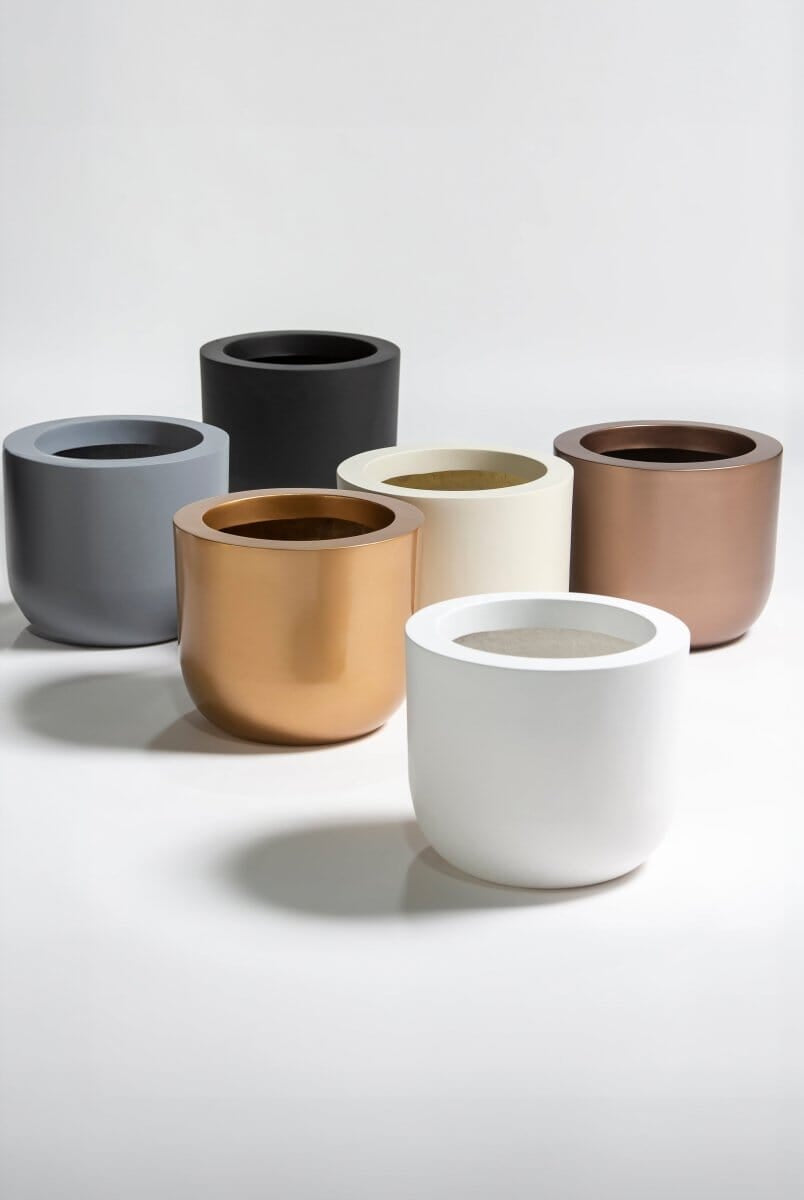 Urban Round Fiber Glass Pot