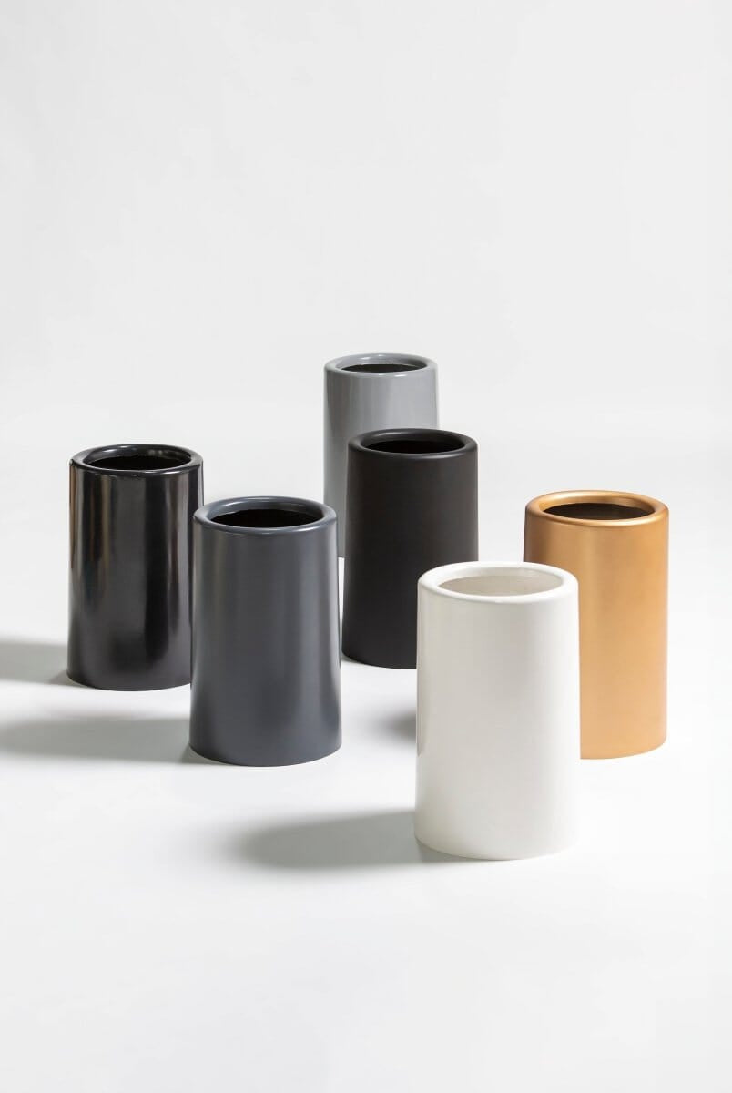 Urban Cylinder Fiber Glass Pot