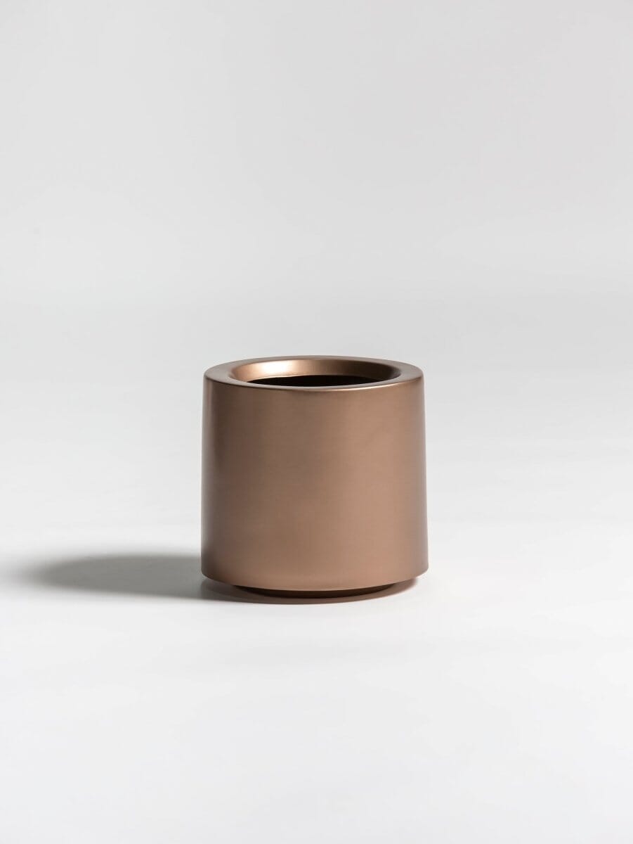 Chroma Fiber Glass Pot (6 Colors)Matte Bronze