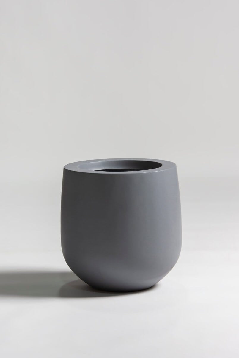 Urban Orb Fiber Glass Pot (4 Colors)Gray