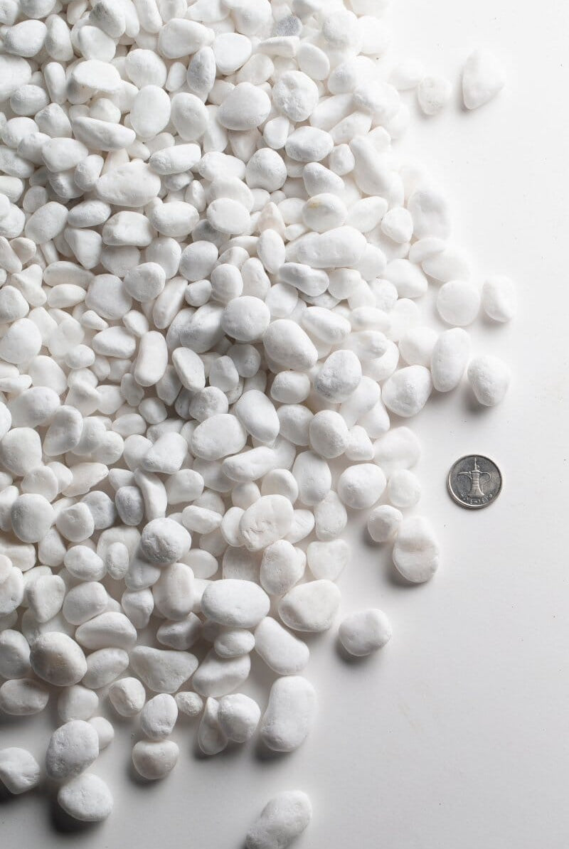 Snow White rative Pebble Stones1.0-1.5CM