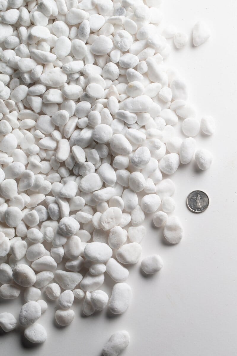 Snow White rative Pebble Stones1.0-1.5CM