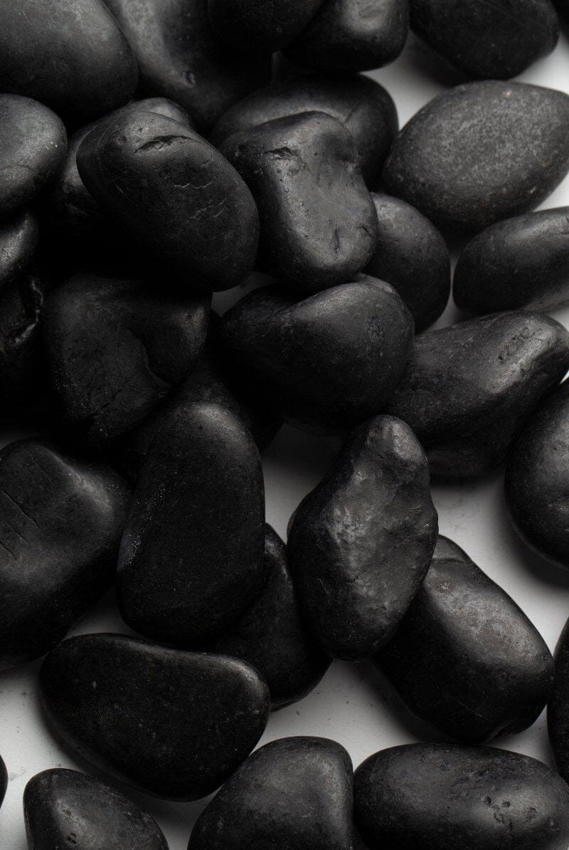 Black Natural Decorative Pebble Stones
