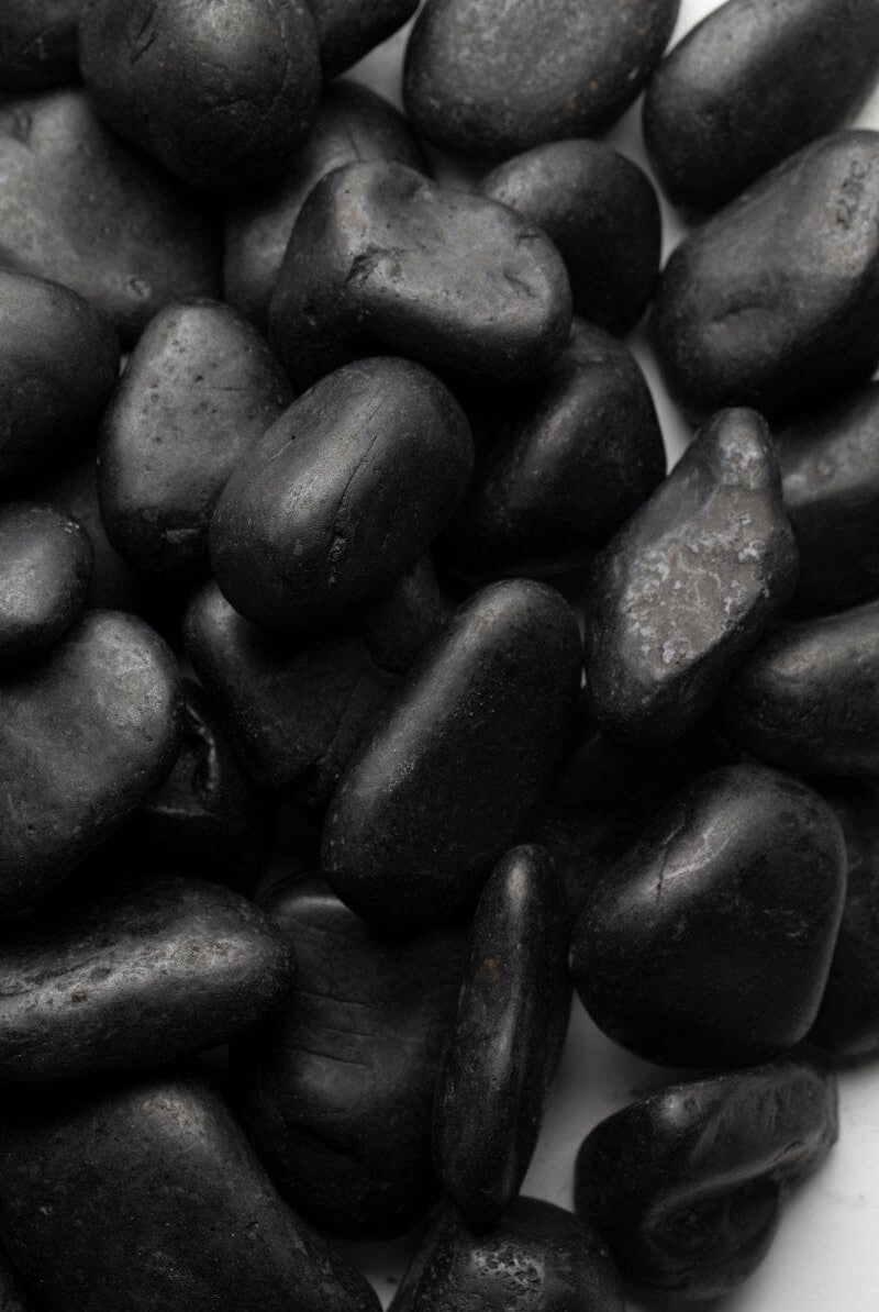 Black Natural rative Pebble Stones