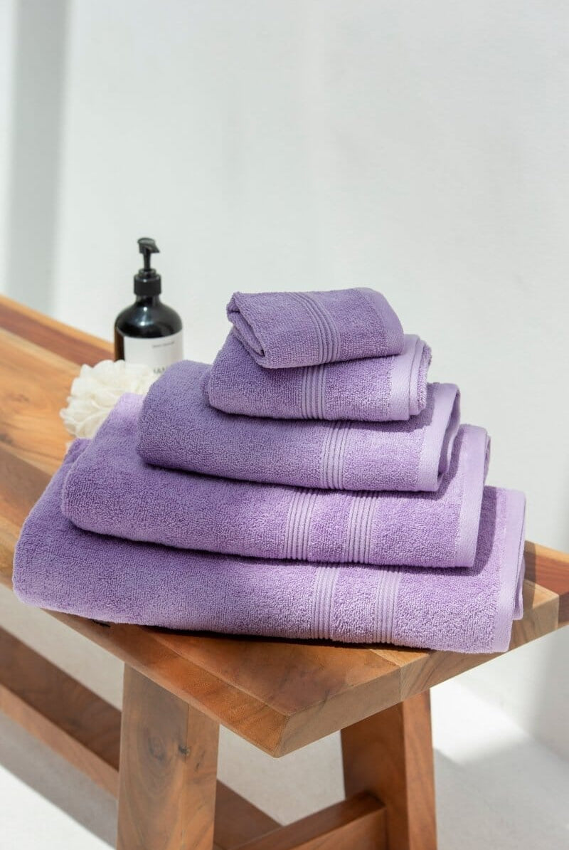 Purple High Quality Hotel Towels